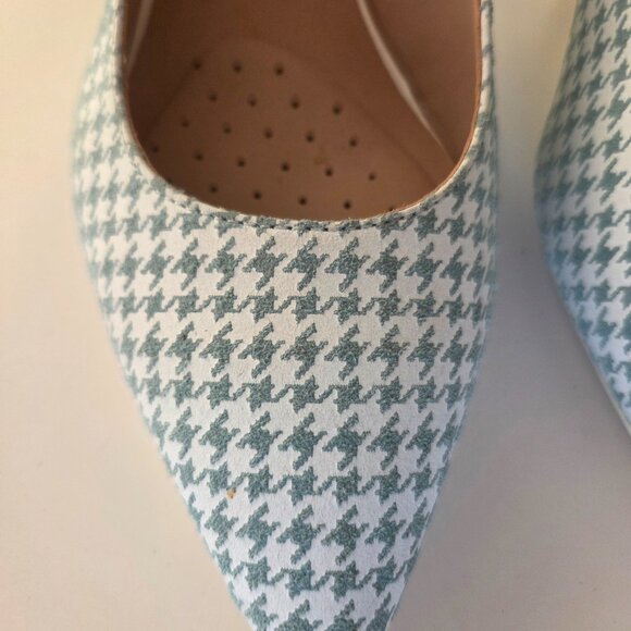 Mint condition Geox SAGE houndstooth LEATHER dressy shoes - size 41 - Picture 4 of 9
